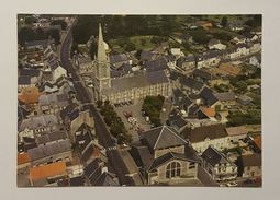 BREHAL    VUE  AERIENNE DU CENTRE VILLE      DEPT 50 MANCHE - Brehal