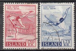 ICELAND   SCOTT NO. 300-1    USED     YEAR  1957 - Oblitérés