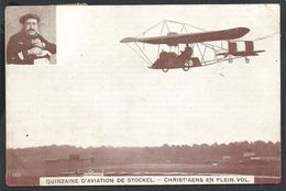 +++ CPA - Quinzaine D'Aviation De STCKEL - Christiaens En Plein Vol - Avion Aviateur   // - St-Pieters-Woluwe - Woluwe-St-Pierre