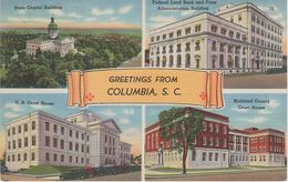AK Columbia State Capitol Court House Richland County Federal Land Bank South Carolina SC United States USA - Columbia