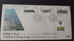 Hong Kong 1984 Aviation FDC - FDC