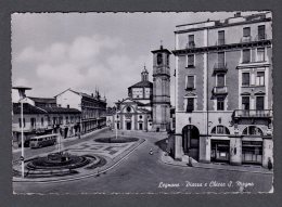 1954 LEGNANO Piazza E Chiesa San Magno FG V  SEE 2 SCANS Animata Autobus - Legnano