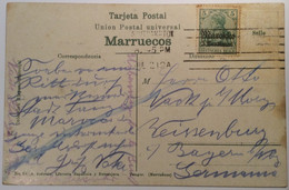 Deutsche Post In Marokko „SOUTHAMPTON 1912“ Paquebot Ship Mail Machine Cancel Tangier Postcard (Maroc Brief Cover Lettre - Marocco (uffici)