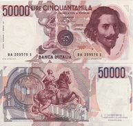 ITALY  50'000 Lire   (1984)     P113a  Ciampi-Stevani)   UNC - 50000 Liras