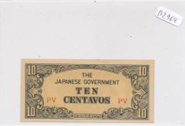 Billets -B2889 -Philippines -RARE 10 Centavos Japanese  Government (type, Nature, Valeur, état... Voir  Double Scans) - Filippijnen