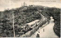 Italie. Torino. Colle Di Superga E Ferrovia Funicolare. Pliure - Transportmiddelen