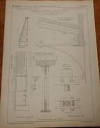 Plan D'une Marquise économique à Serrage Variable Des Stations D'Alsace. 1855. - Publieke Werken