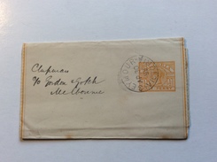 Victoria Postal Stationery Wrapper Cds SEYMOUR 1893 > Melbourne (Australia Cover Lettre Australie Entier - Lettres & Documents