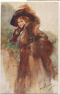 Barribal Femme De Face Manteau De Fourrure Fur   NO 15645 - Barribal, W.