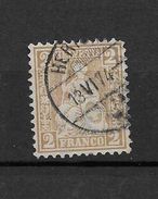 LOTE 1377  /// (C006)  SUIZA 1867   YVERT Nº: 42 - Gebraucht