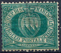 Stamp SAN MARINO 1877-99 5c Used - Usados