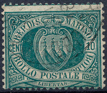 Stamp SAN MARINO 1877-99 10c Used - Usados