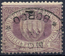 Stamp SAN MARINO 1877-99 20c Used - Usados