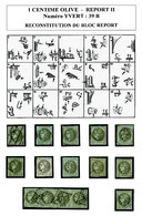 O N°39B, 1c Bordeaux Report 2: Bloc Report De 15 Exemplaires Reconstitué Comprenant 1 Bande De Quatre, Des Nuances Et Ob - 1870 Ausgabe Bordeaux