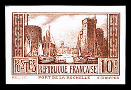 ** N°261Aa, Port De La Rochelle, 10F Chaudron Clair Non Dentelé, Superbe Et Rare (certificat)    Qualité: **   Cote: 525 - 1900-02 Mouchon