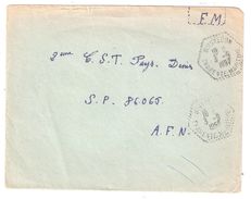 Guerre Lettre FM Agence Postale Rurale BOISREDON Charente Maritime 4.9.1957 > 2 E C S T ,SP 86065 A F N  Algérie - Guerra D'Algeria