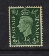 GB 1937 KGV1 1/2d Green MM SG 462 ( G69 ) - Ongebruikt