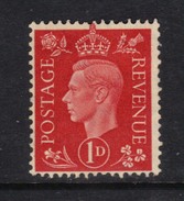 GB 1937 KGV1 1d Scarlet SG 463 Unused No Gum ( T820 ) - Unused Stamps