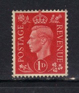 GB 1937 KGV1 1d Scarlet SG 463 Unused No Gum ( T659 ) - Unused Stamps