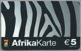 DE.- INTERNATIONAL PHONECARD. AFRICAKARTE.  € 5 / DM 9.78. IDT. 2 Scans. - Cellulari, Carte Prepagate E Ricariche