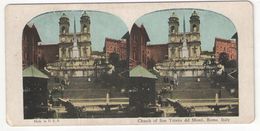 Vue Stéréoscopique /ITALIE/Rome/ "Church Of San Trinita Del Monti "/Vers 1880-1890   STE96 - Stereo-Photographie