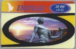 DE.- INTERNATIONAL PHONECARD - INDIGO - 10 DM / € 5,11. - 2 Scans. - Cellulari, Carte Prepagate E Ricariche