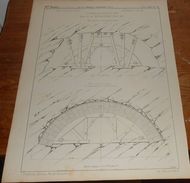 Plan Du Tunnel De Hauenstein Sur Le Chemin De Fer Central Suisse. 1855. - Publieke Werken