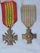 CROIX DE GUERRE 1939 + CROIX DU COMBATTANT Direct Grenier !!! - France