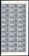 1940 P.13½ 3d Black & Grey Half Sheet Of Thirty (right Vertical Side) UM, SG.42a, Cat. £600+ - Sonstige & Ohne Zuordnung