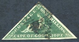 1859 1s Deep Dark-green, U With Large Margins, SG.8b. - Sonstige & Ohne Zuordnung