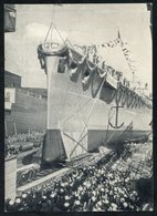 1938 Propaganda Cards (3) For Visit Of Hungarian Regent & Launching Of Cruiser Prinz Eugen In Kiel. - Sonstige & Ohne Zuordnung