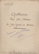 DOSSIER NOTARIAL DE QUITTANCE AVEC 3 CACHETS FISCAUX 1,50 F + 2/10ème POUR PAGE DOUBLE DU 23/06/1875 ET 50 Cents + 2/10° - Gebührenstempel, Impoststempel