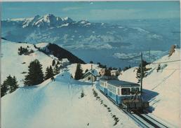 Arth-Rigi-Bahn Unterhalb Rigi-Kulm - Blick Auf Vierwaldstättersee Und Pilatus - Arth