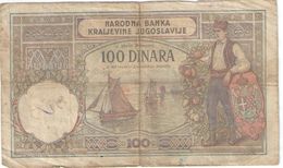 100 Dinara/Narodna Banka Kraijevine Jugoslavije/1929                BILL188 - Jugoslawien