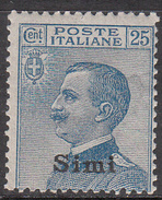ITALY--SIMI     SCOTT NO. 6     MINT HINGED    YEAR  1912 - Egée (Simi)