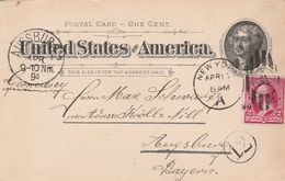Etats Unis Entier Postal Pour L'Allemagne 1894 - ...-1900