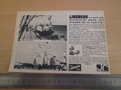Page De Revue Des Années 60/70 : MAQUETTES PLASTIQUE LINDBERG, Format : 1/2 Page A4 - Barcos