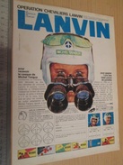 Page De Revue Des Années 60/70 : PUBLICITE CHOCOLAT LANVIN CHEVALIERS DU CIEL  , Dimension Page  A4 - Tanguy Et Laverdure