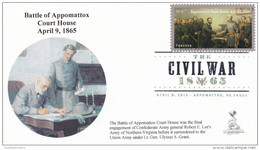 Civil War - Appomattox FDC With DCP Cancellation, From Toad Hall Covers, #1 Of 2 - 2011-...