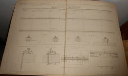 Plan D'un Rail Vignole Perfectionné Du Chemin De Fer De Saint Rambert à Grenoble. 1856. - Publieke Werken