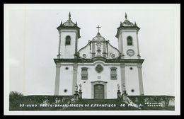 MINAS GERAIS-OURO PRETO - Igreja De S. Francisco De Paula ( Ed.Foto Postal Colombo Nº 33) Carte Postale - Belo Horizonte