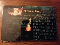 Amerivox US Monument 1000ex 1994 Prépayée Prepaid Ameri Vox - Amerivox