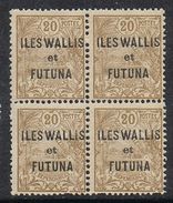 WALLIS-ET-FUTUNA N°7 N**  En Bloc De 4 - Neufs