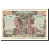 Billet, France, 5000 Francs, 1951-02-01, TTB, Fayette:48.3, KM:131c - 5 000 F 1949-1957 ''Terre Et Mer''