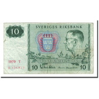 Billet, Suède, 10 Kronor, 1963-1990, 1979, KM:52d, B+ - Suède