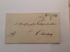 NEUENBURG Brief Wohl Aus 1857 (Oldenburg Altdeutschland Vorphilatelie Cover Lettre) - Oldenburg