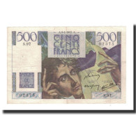 Billet, France, 500 Francs, 1947-01-9, TTB+, Fayette:34.7, KM:129a - 500 F 1945-1953 ''Chateaubriand''