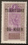 NIGER    -  1921 .  Y&T N° 1 **.   Méhari - Unused Stamps