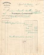 Facture Ancienne/ Soieries & Nouveautés/ Schmidt & Lorenzen /Quai St Clair / LYON/ Snalbec /Casteljaloux /1907   FACT245 - Kleding & Textiel