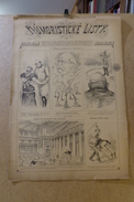 Revue Journal Humoristicke Listy Satirique Caricature 43 X 30 Germany Allemagne Bismarck N° 14 De 1895 - Other & Unclassified